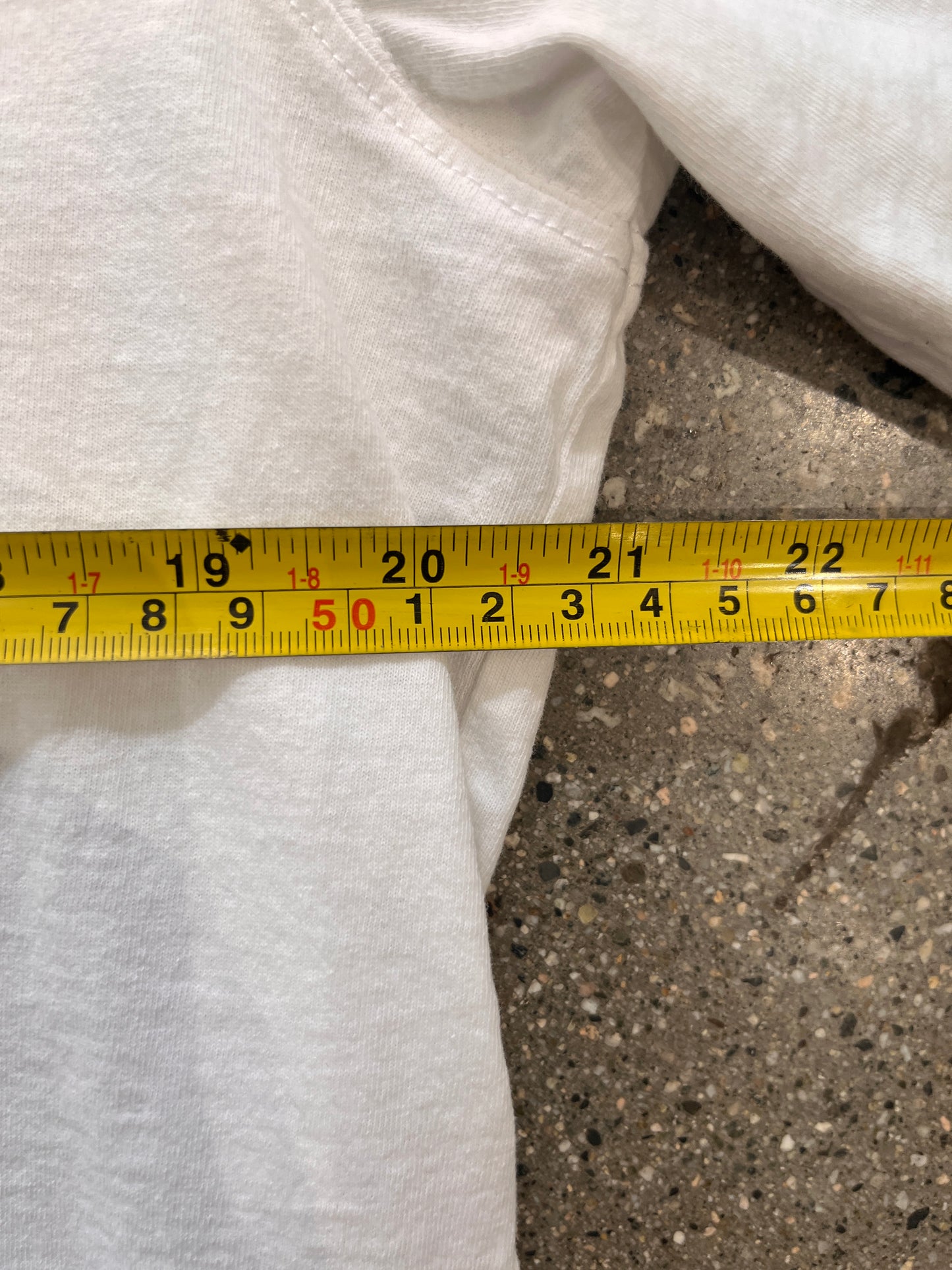(L) Vetements White Logo Back and Front Tee