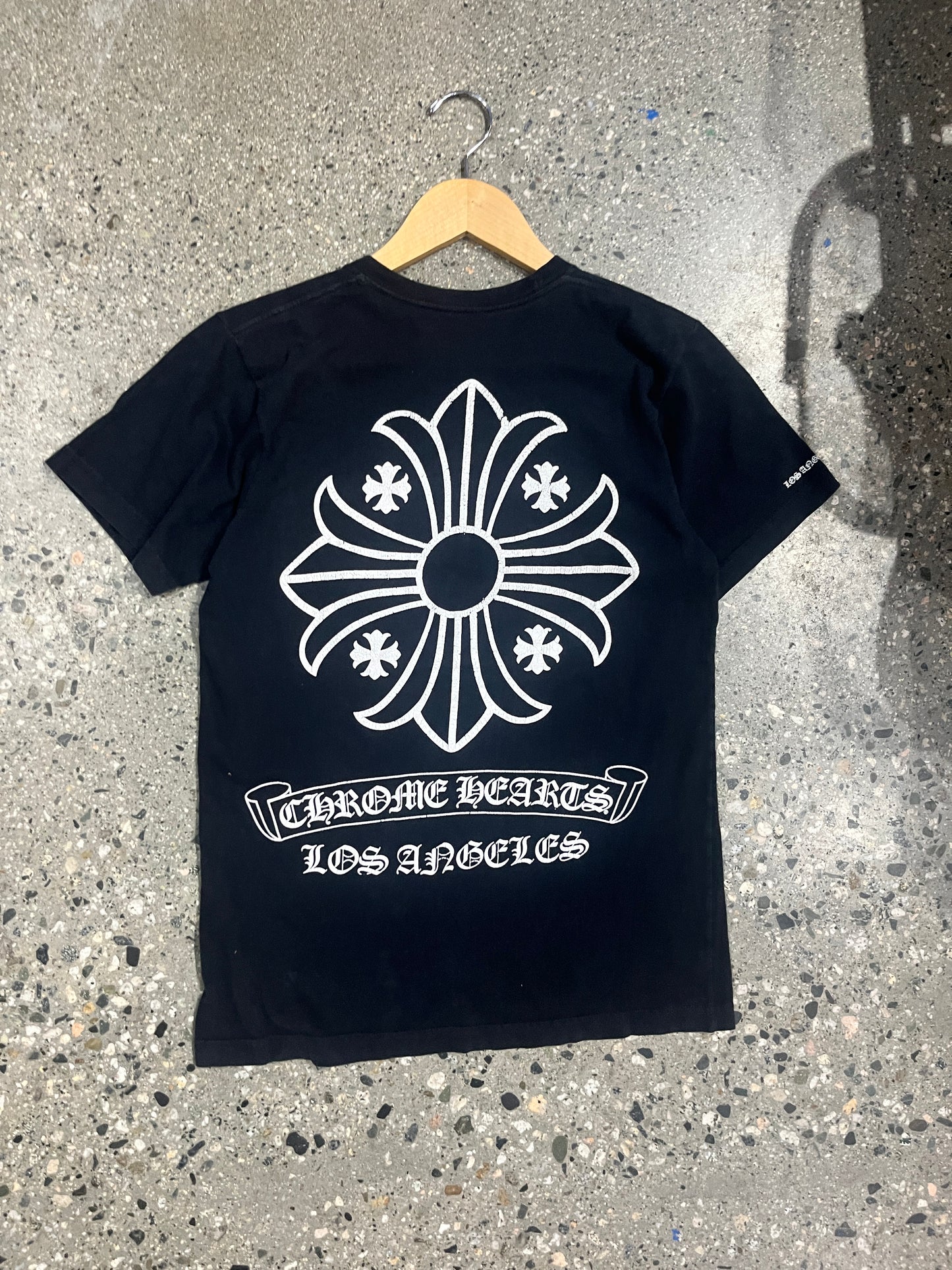 (S) 00s Chrome Hearts Los Angeles Exclusive Black Tee - Made in USA