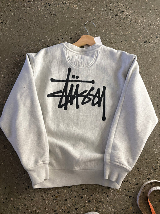 Stussy Grey Thick Script