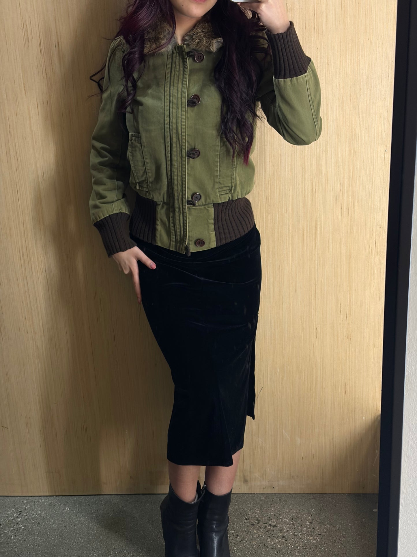 (M) Diesel Womens Army Harrington