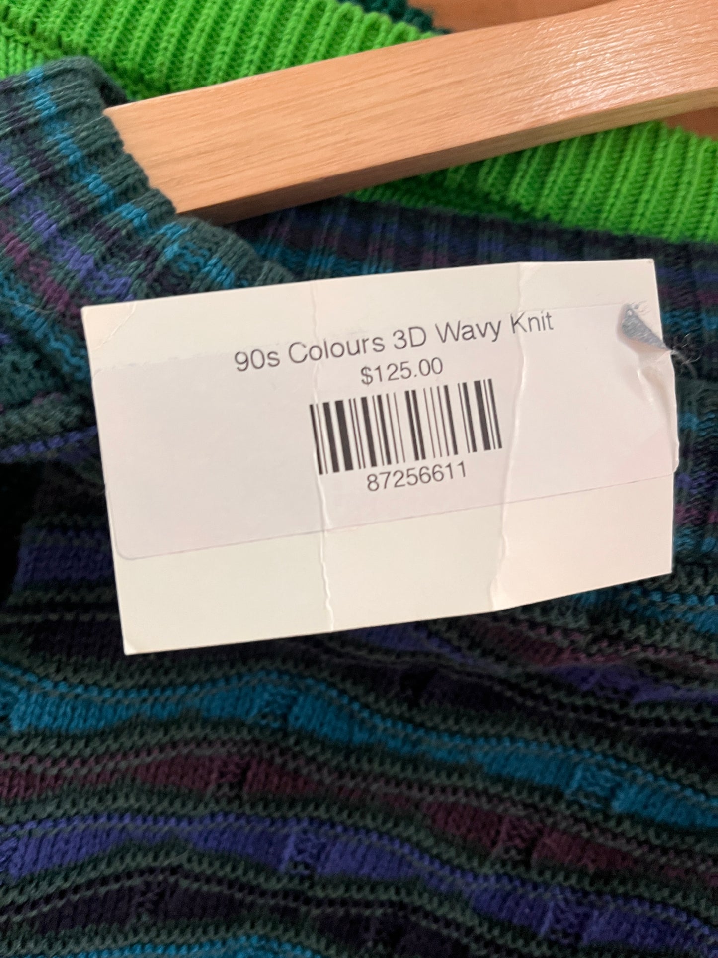 (L/XL) 90s Colours 3D Wavy Knit