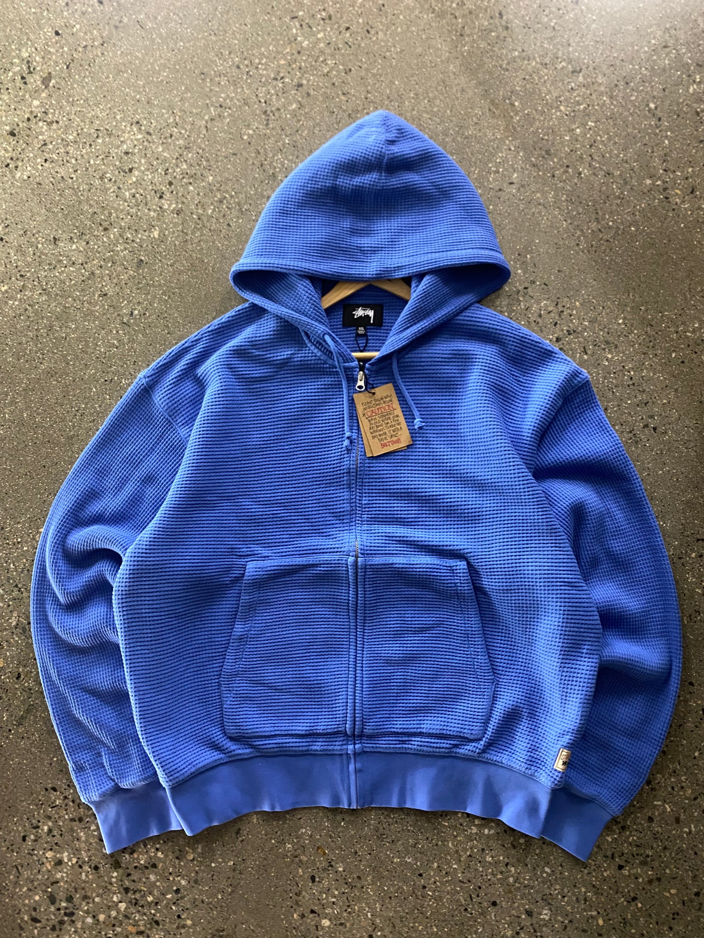 (2X) BNWT Stussy Workgear Double Layer Waffle Zip