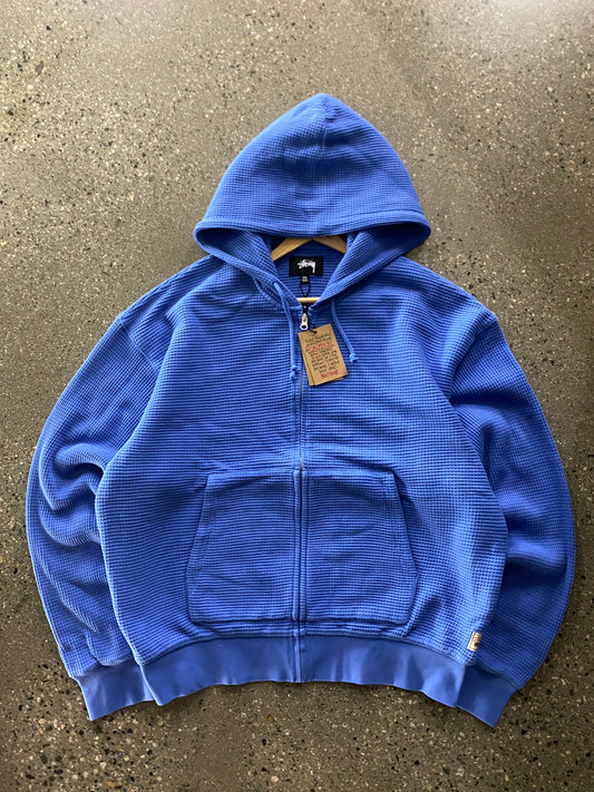 (2X) BNWT Stussy Workgear Double Layer Waffle Zip