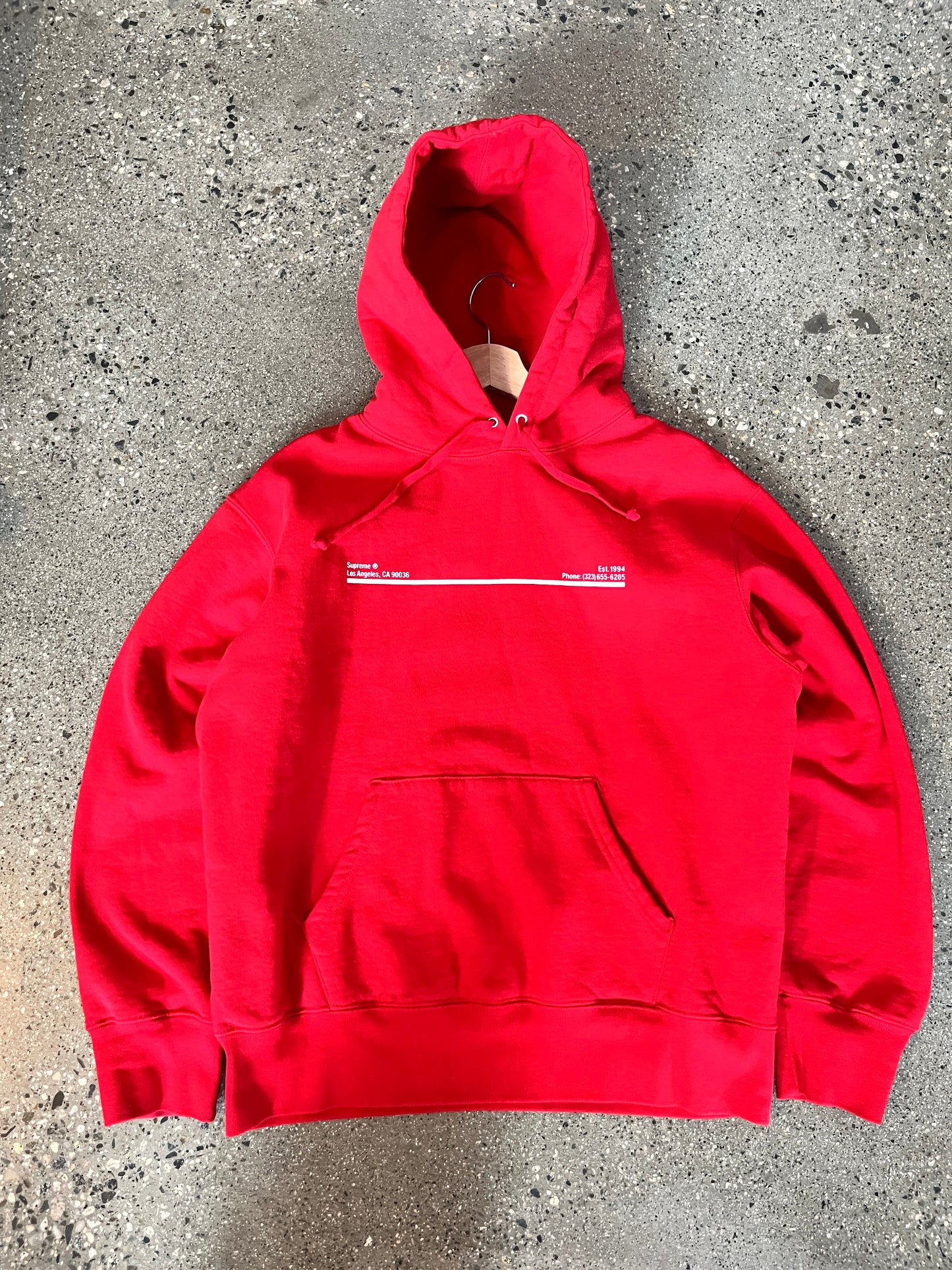 (S) Supreme Shop Hooded Sweatshirt