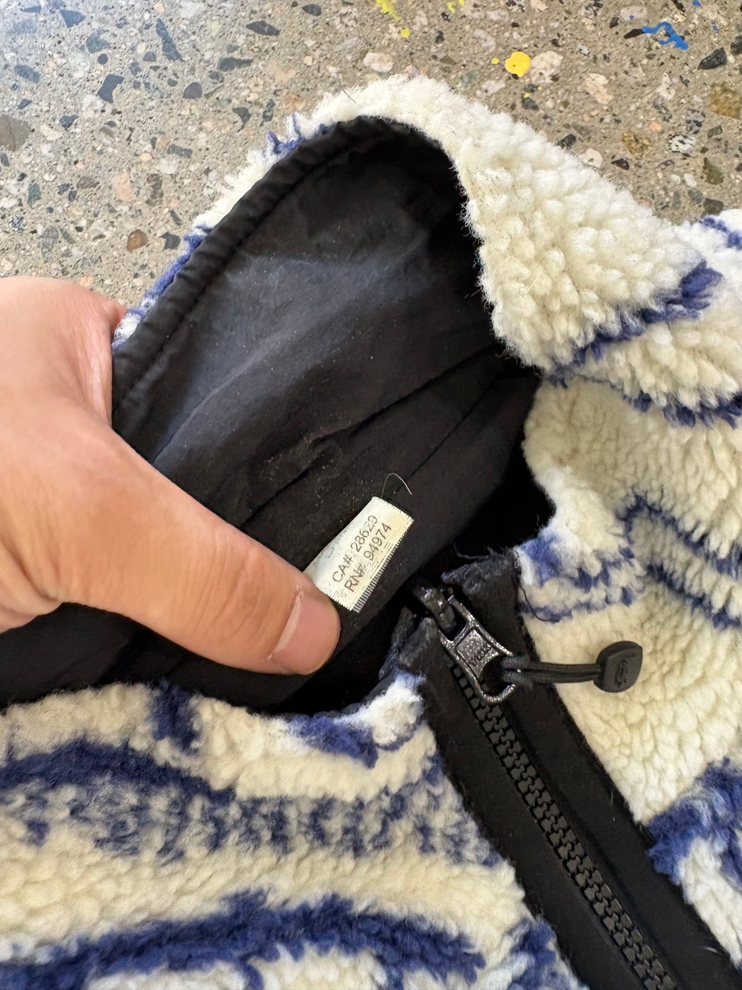 (L) Stussy Dragon Sherpa Fleece