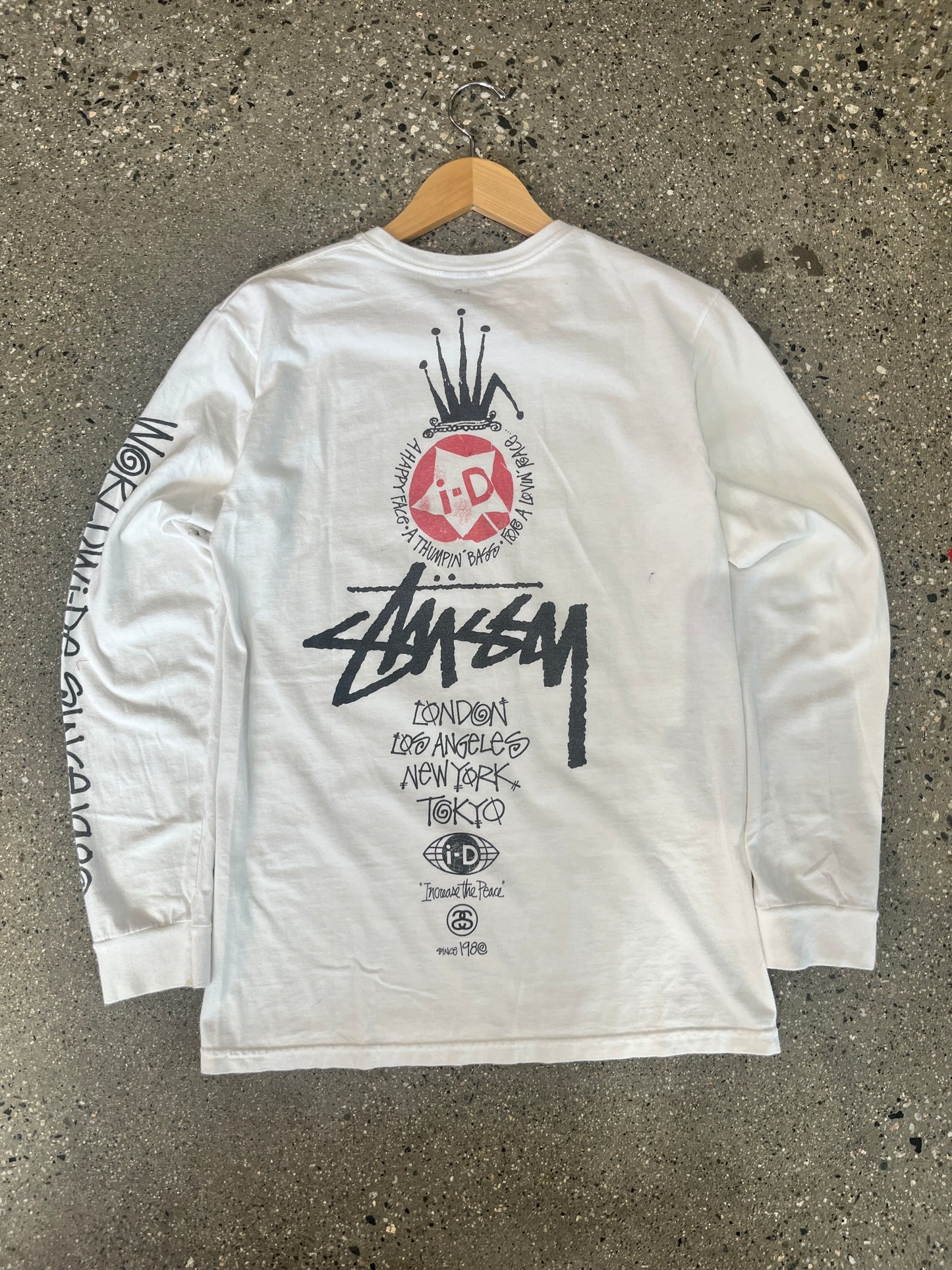 (S) Stussy ID LS White