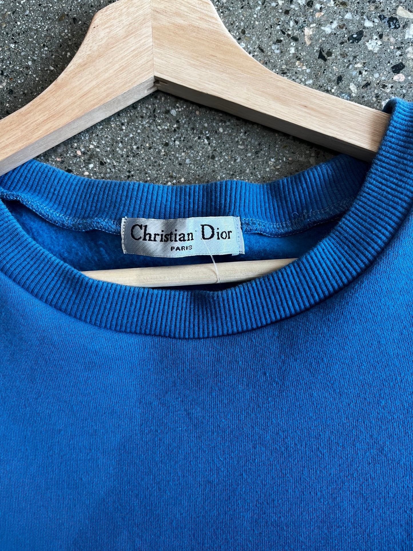 (Medium) Vintage Blue Christian Dior Crew