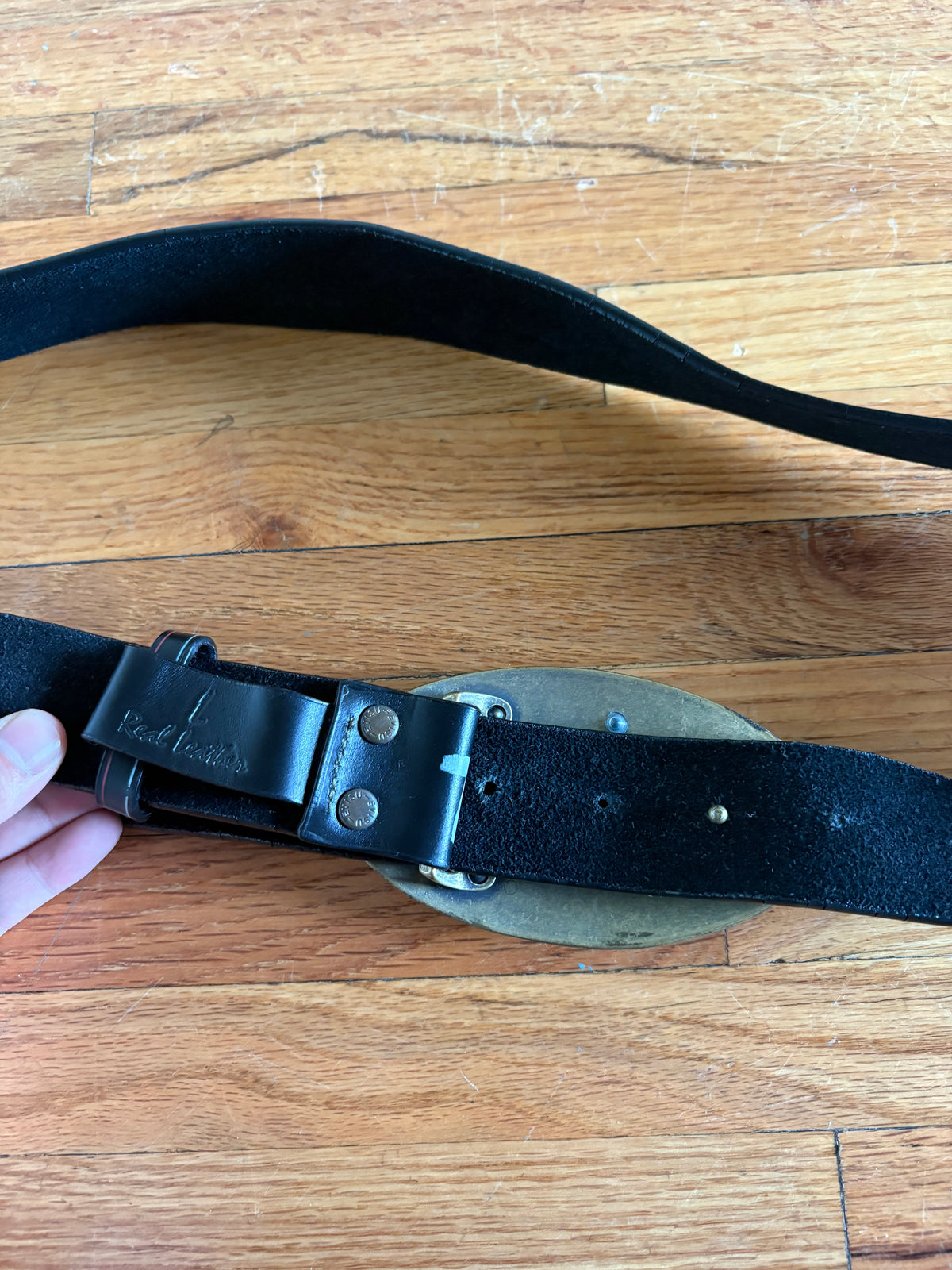(L) Evisu Real Leather Belt “before anybody did anything, Evisu did everything”