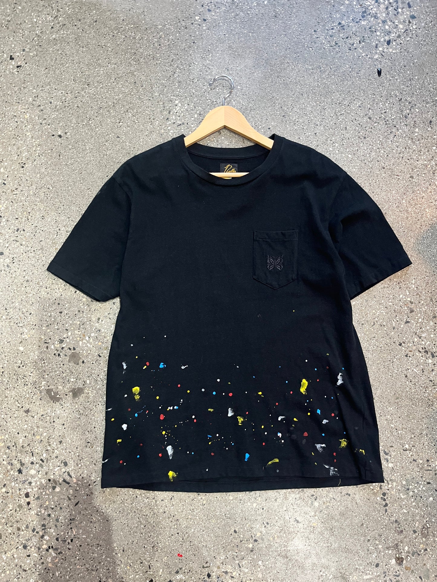 (M) Needles Splatter Pocket Tee