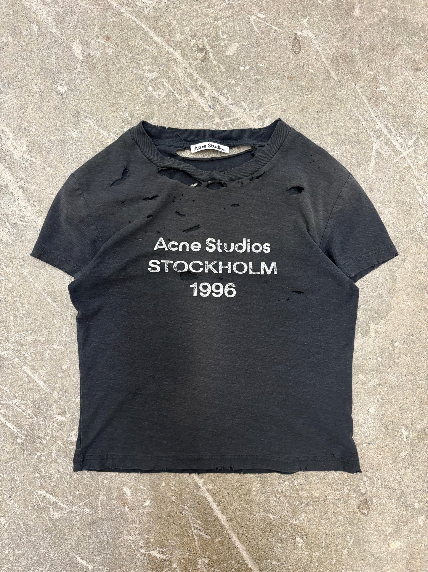 Acne Studios Stockholm Staple Tee Distressed