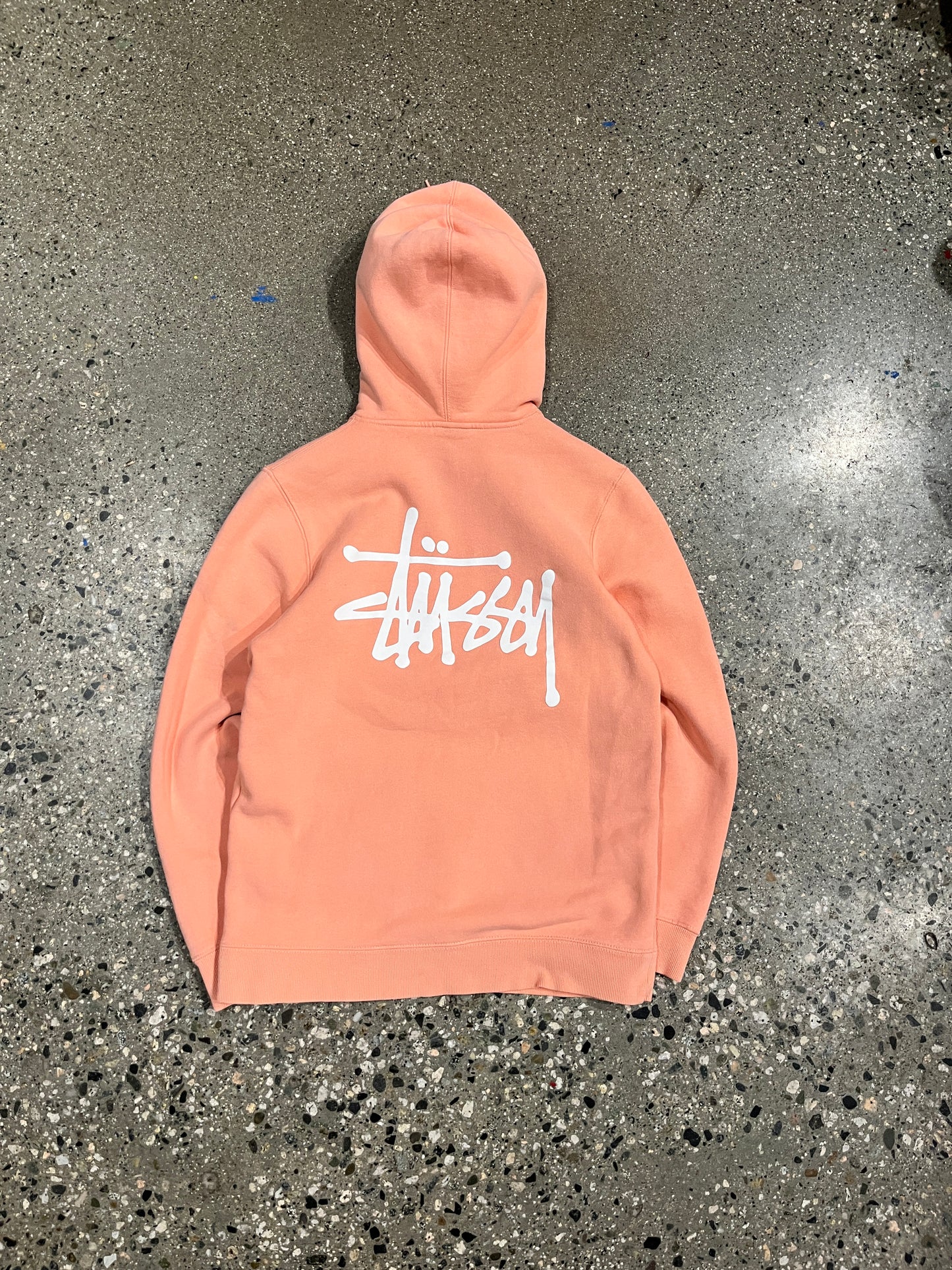 (XS/S) Stussy Salmon Pink Hoodie