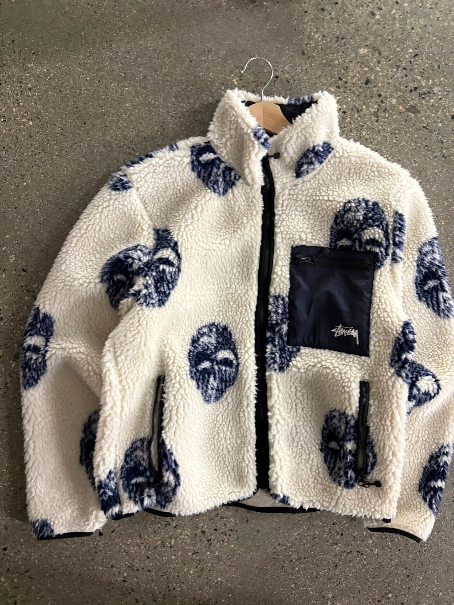 (M) Stussy Jacquard Mask Sherpa Boot