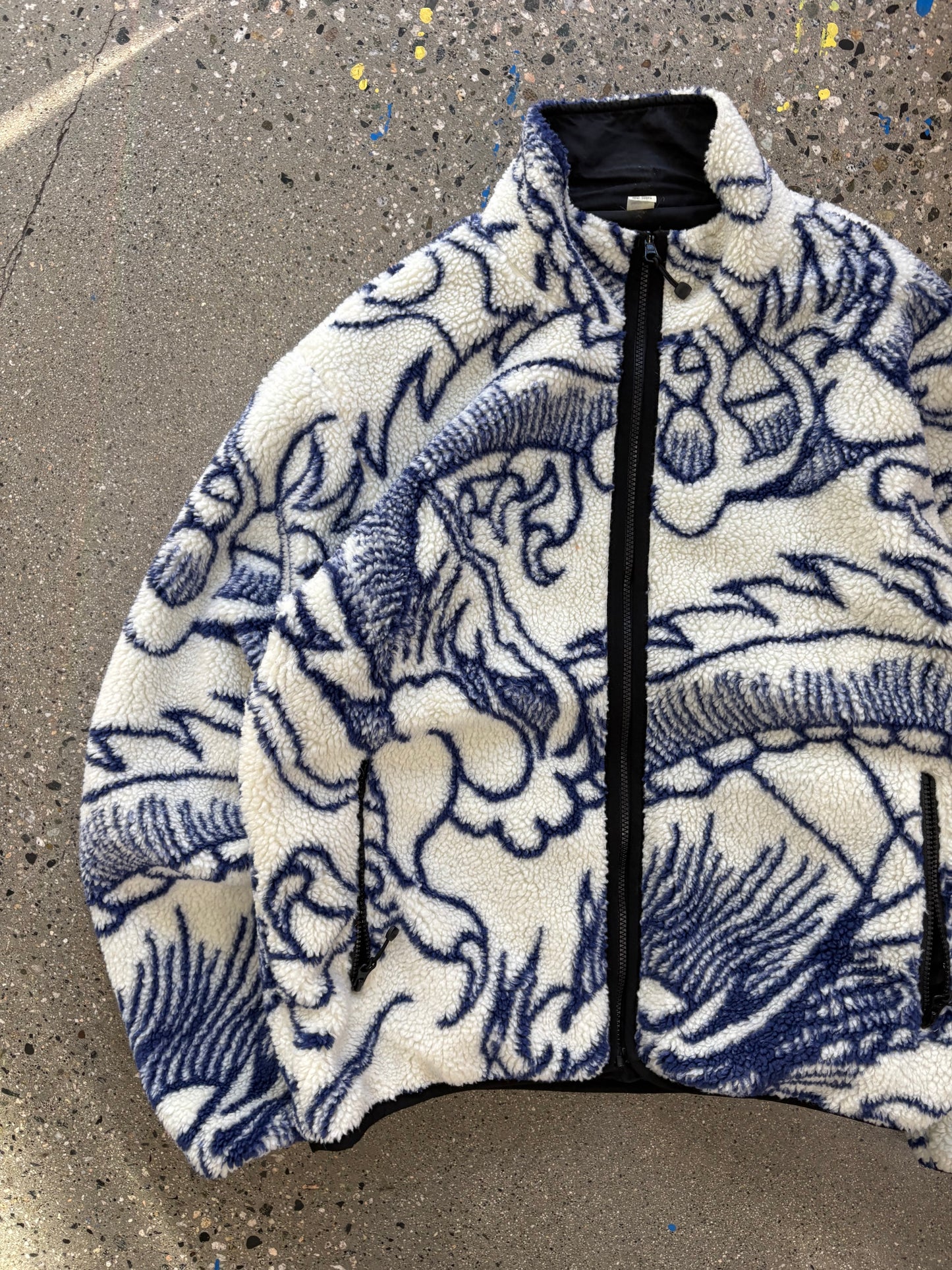 (L) Stussy Dragon Sherpa Fleece