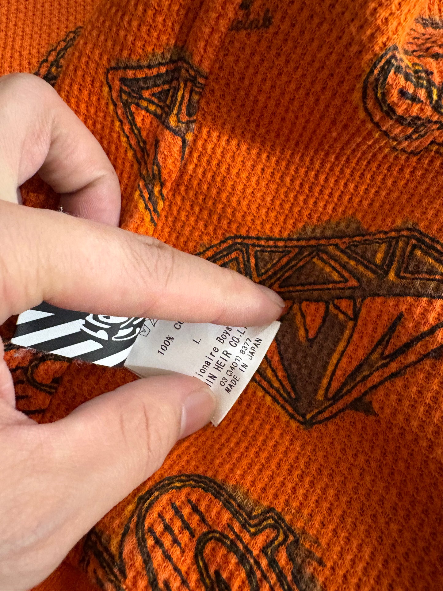 (L) BBC Reversible Waffle Crewneck