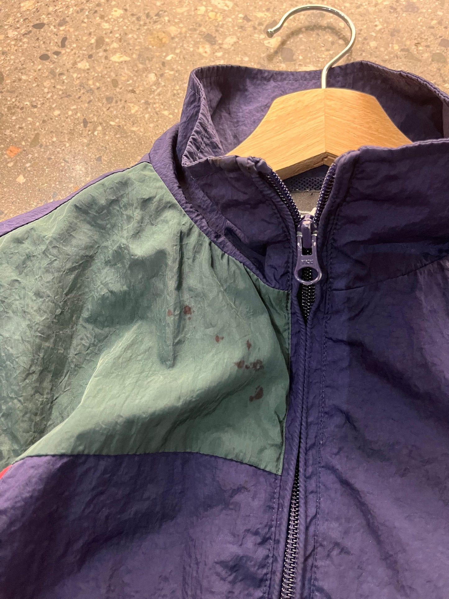 (S) uvic15 - stussy colorblock windbreaker