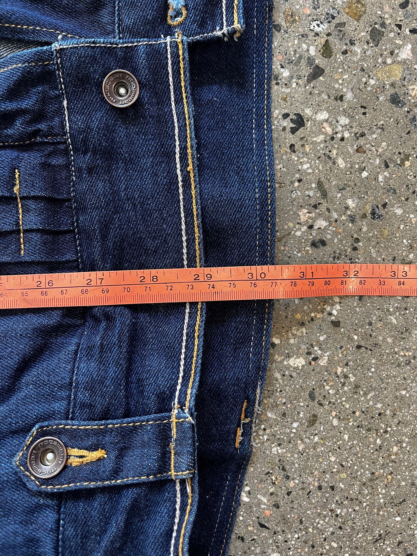 (L) Rocawear Raw Denim Jacket