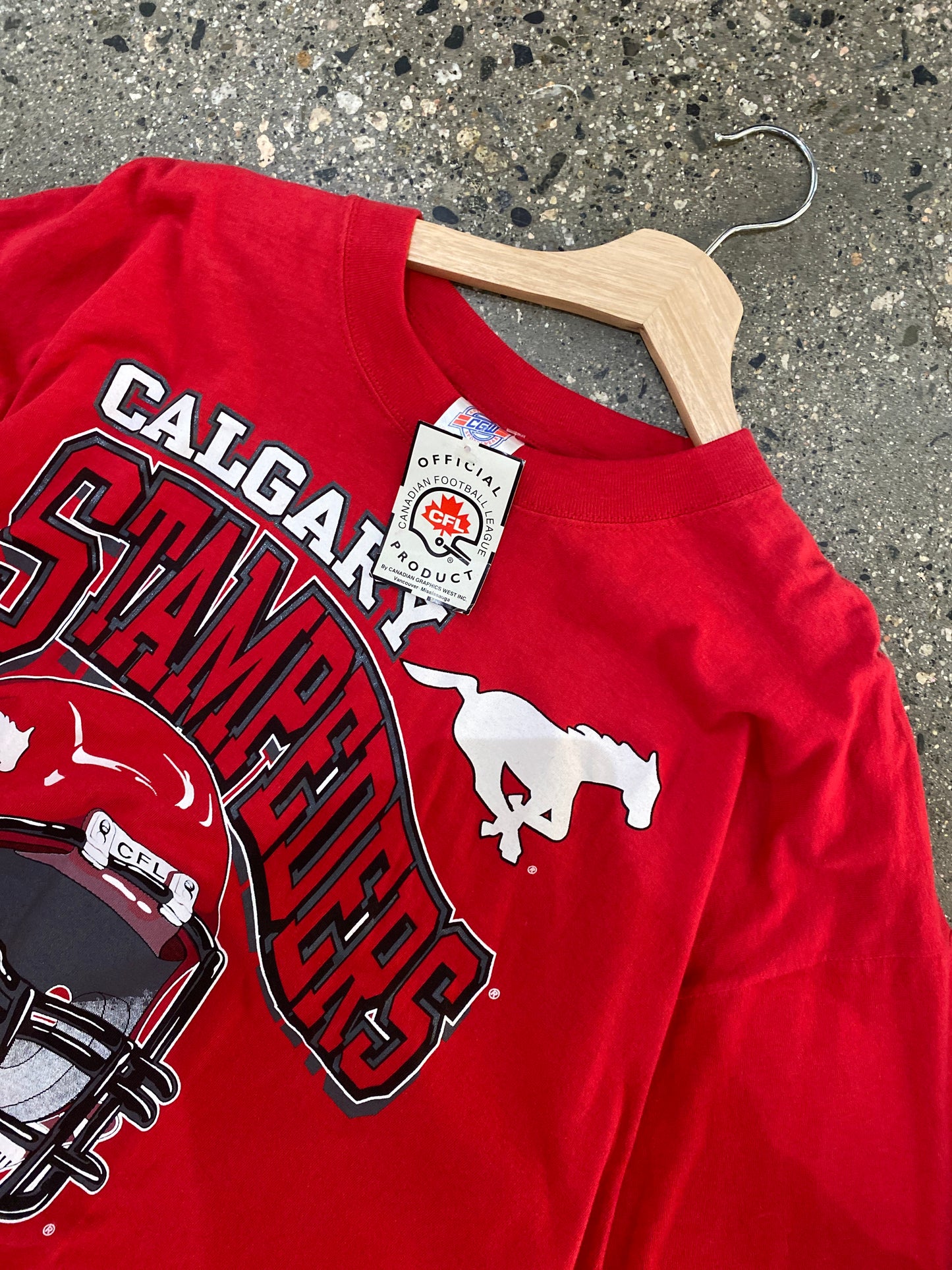 (XL/2X) 90s deadstock Calgary stamps Tee