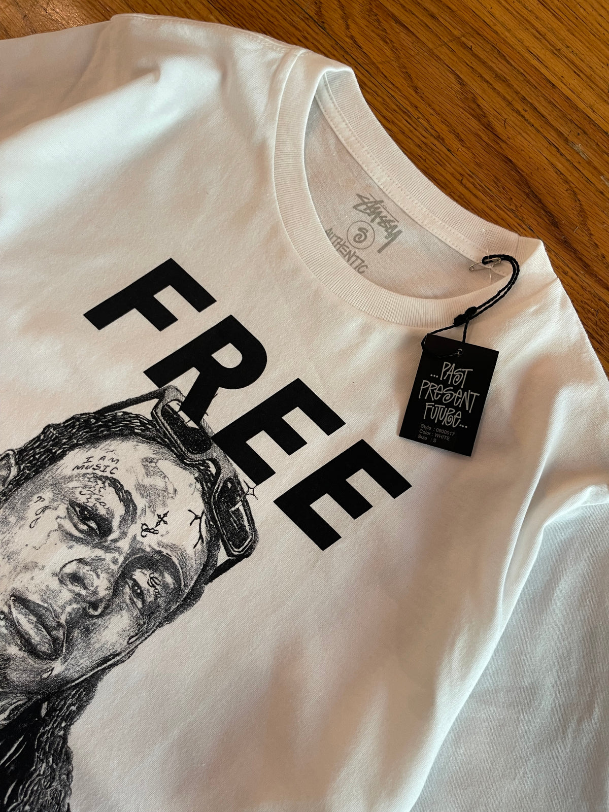 (S) Deadstock Unreleased 2010 Stussy 30th Anniversary “ Free Wayne” Tee - Comes with Dust Bag
