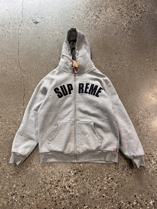 (XL) Supreme Arc Logo Thermal Zip Hoodie