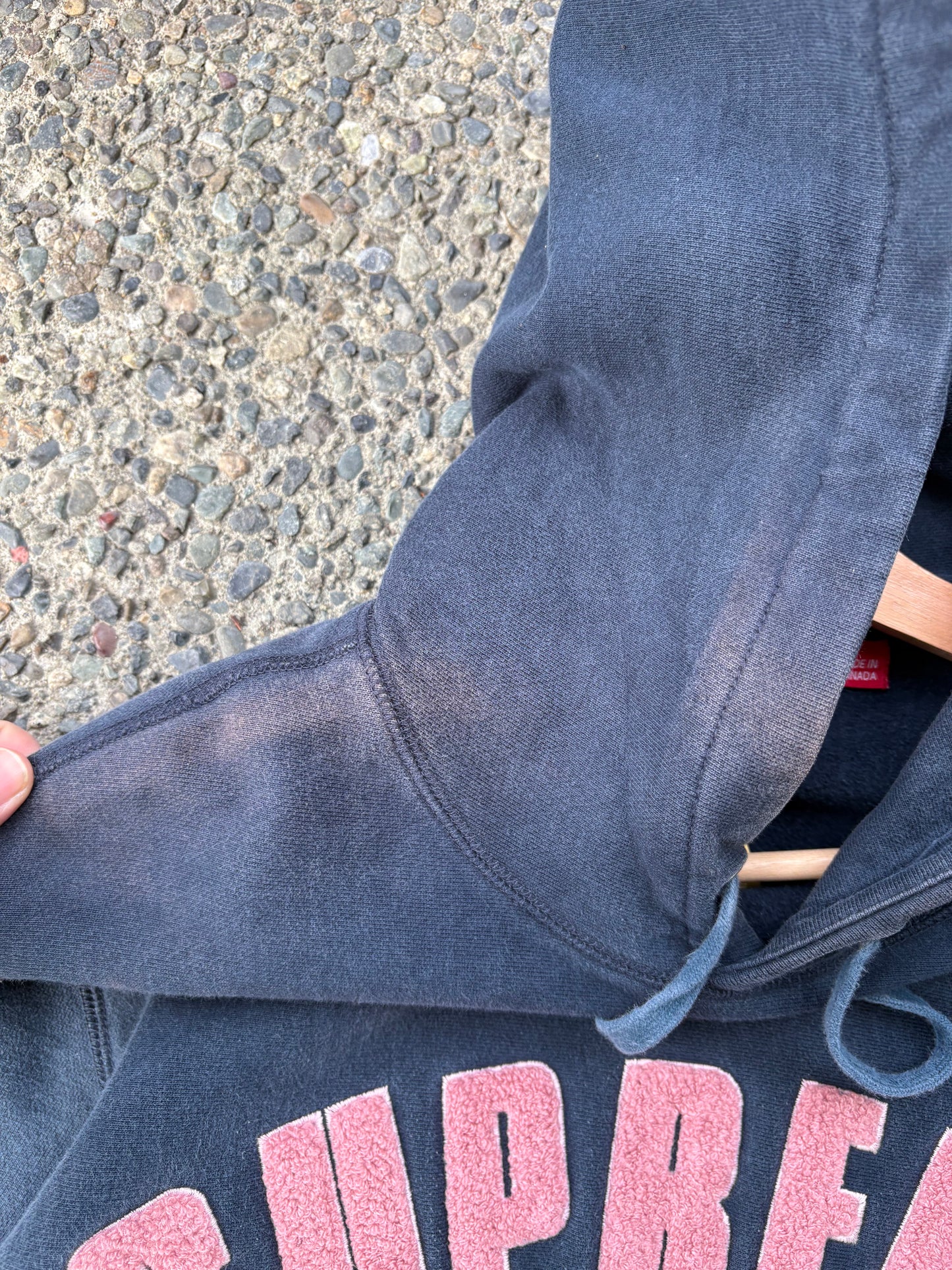 (XL) Navy Supreme Script Hoodie