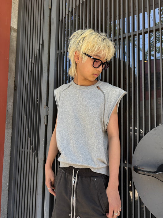 (S) Saint Laurent Sleeveless Sweatshirt