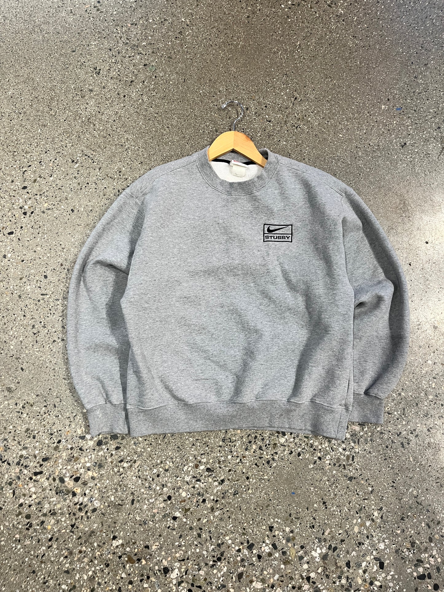 (S/M) Nike x Stussy Grey Crewneck