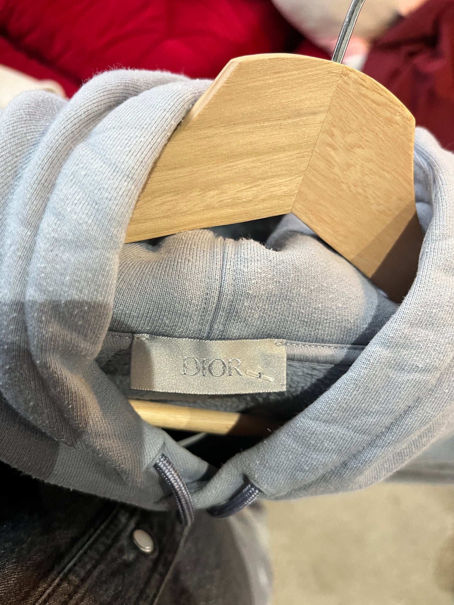 (L) Authentic Christian Dior x Daniel Arsham Blue Hoodie