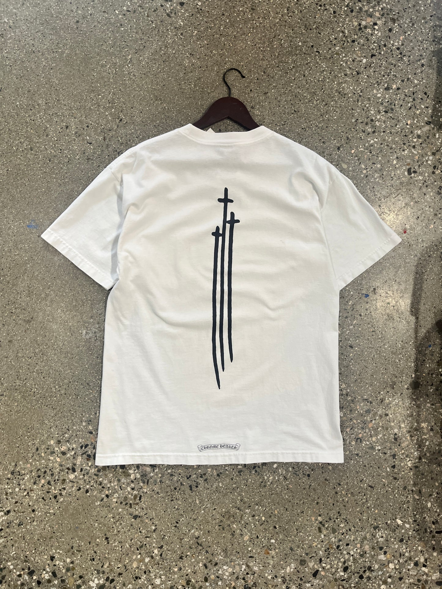 (L) Chrome Hearts White Doublesided Tee - Made in USA