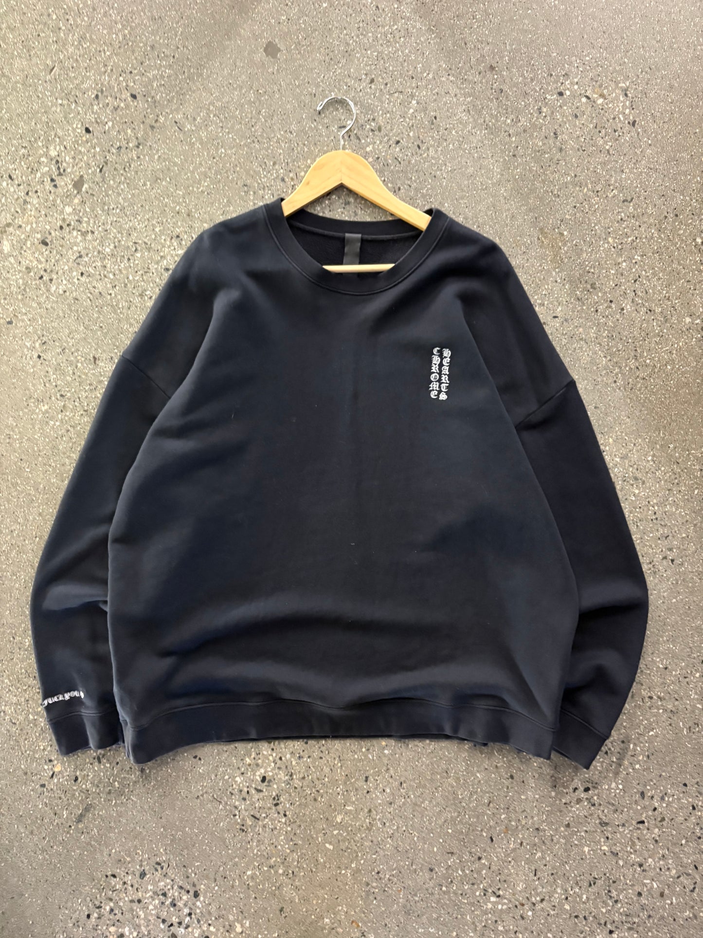 (2XL) Chrome Hearts Scroll  “ f*ck u” Crewneck