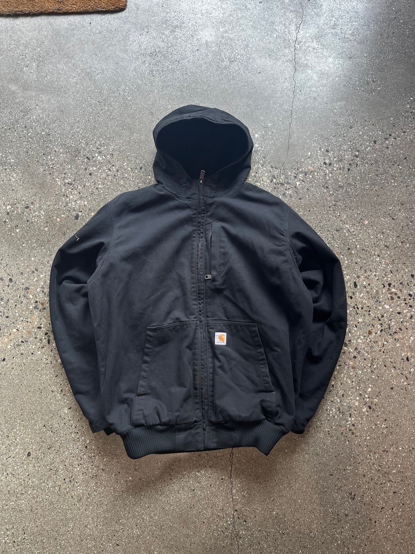 (L) Carhartt Black Swing Hooded Jkt