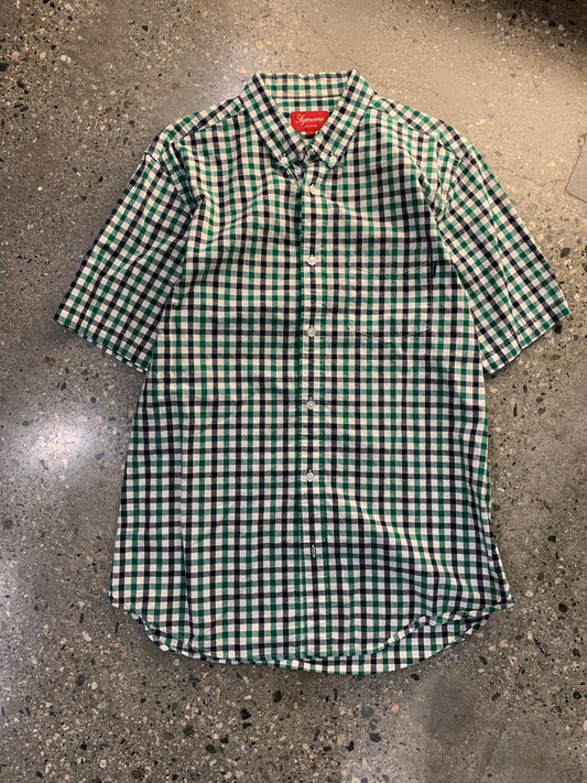 (L) Supreme Plaid Button Up