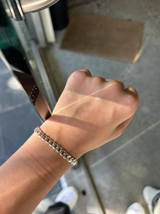 Vintage .925 Double Link Cuban Bracelet