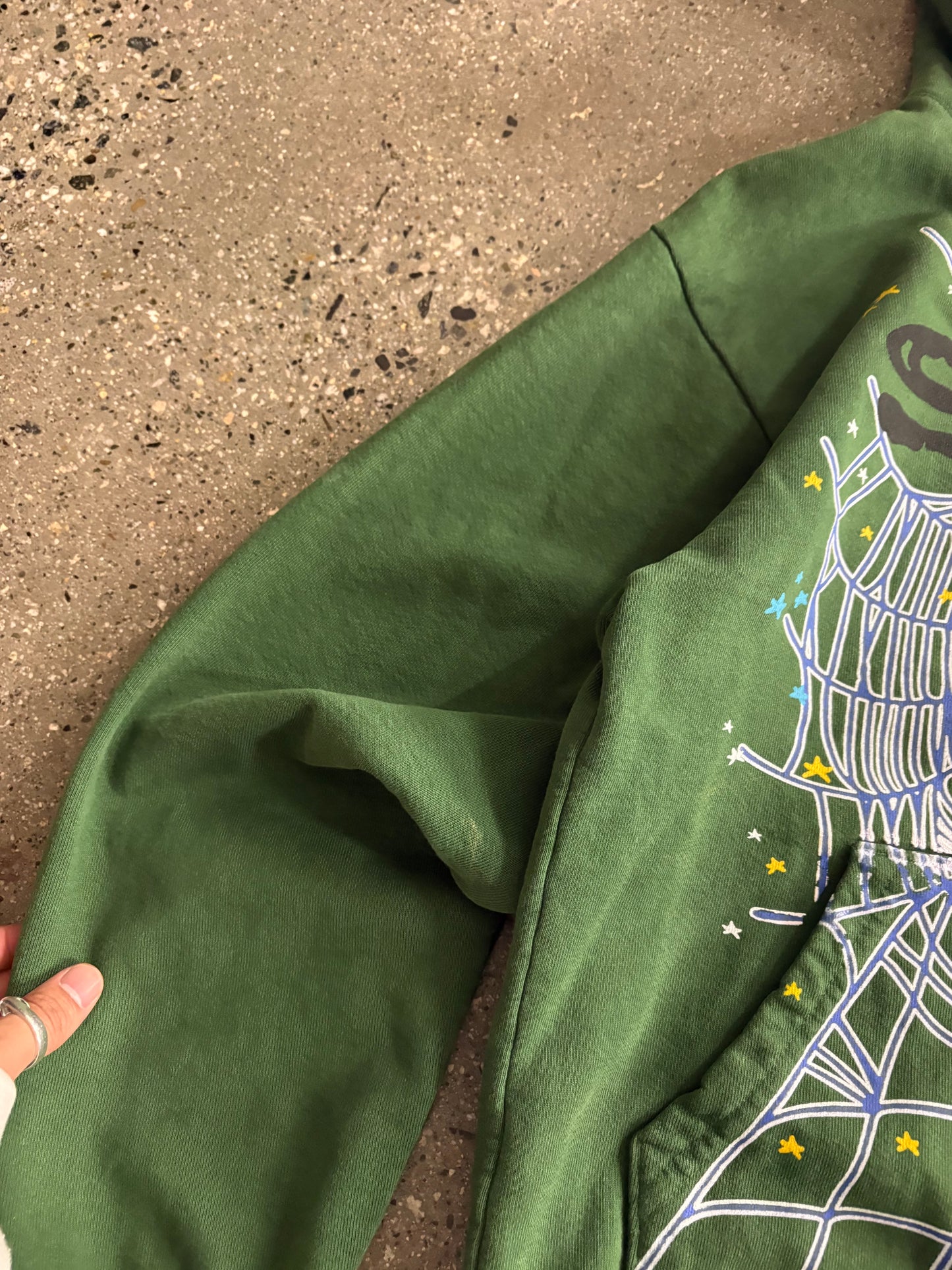 (S) Sp5der Hunter Green Hoodie