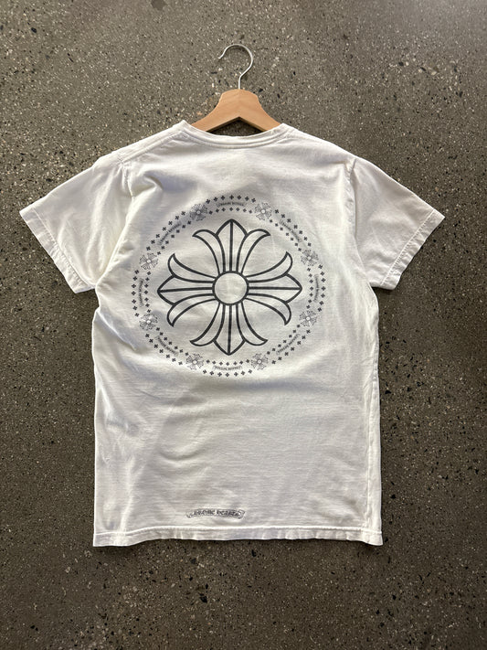 (M) 2010 White Cross Chrome Hearts Tee