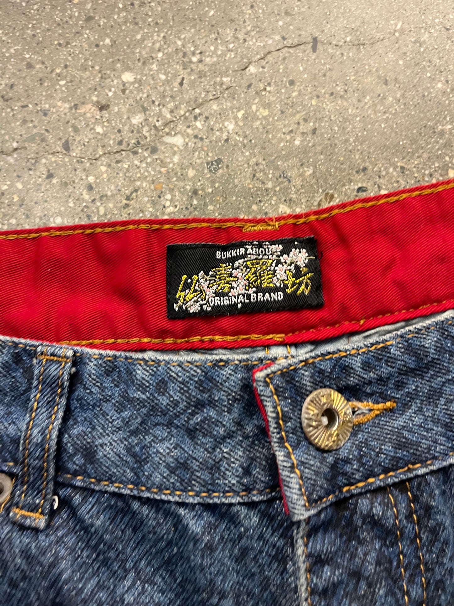 (W35”) Japanese Bukkirabou Embroidered Denim