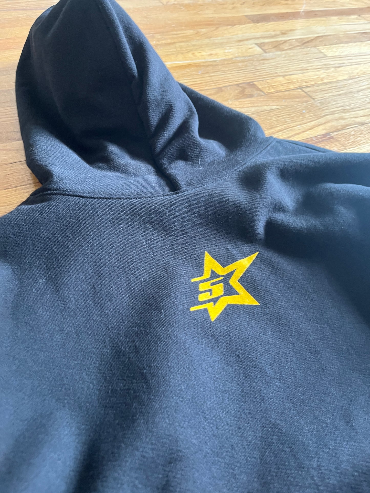 (L) Sp5der Black Hoodie