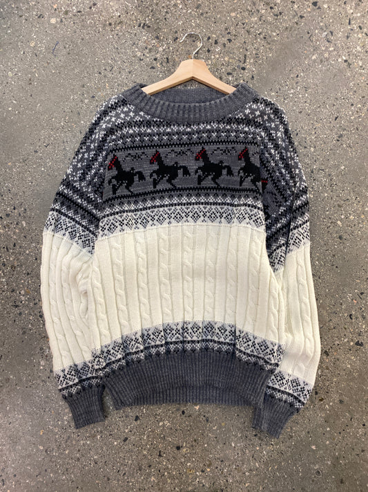 (m) Grey Horse knit