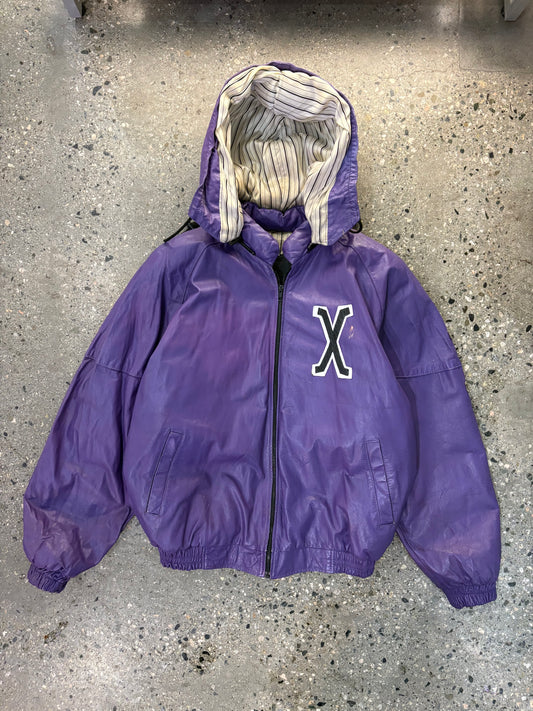 (XL) Malcolm X Full Leather Rare Bomber