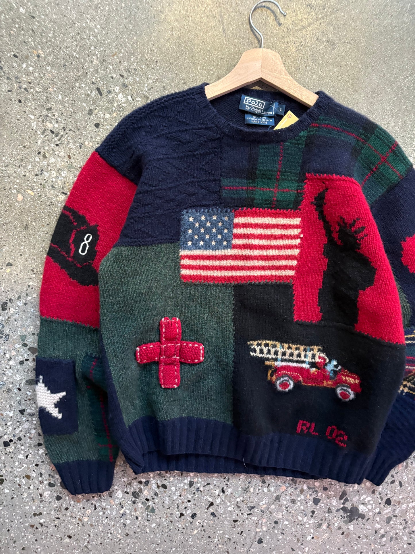 (Extremely Rare) Vintage Polo 9/11 Tribute Handknit