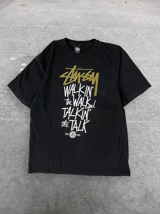 (XL/2X) Stussy Walkin the Walk.. Tee