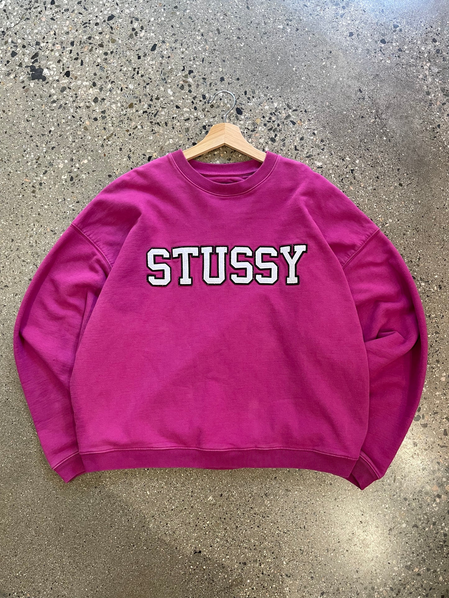 Stussy Magenta Crewneck