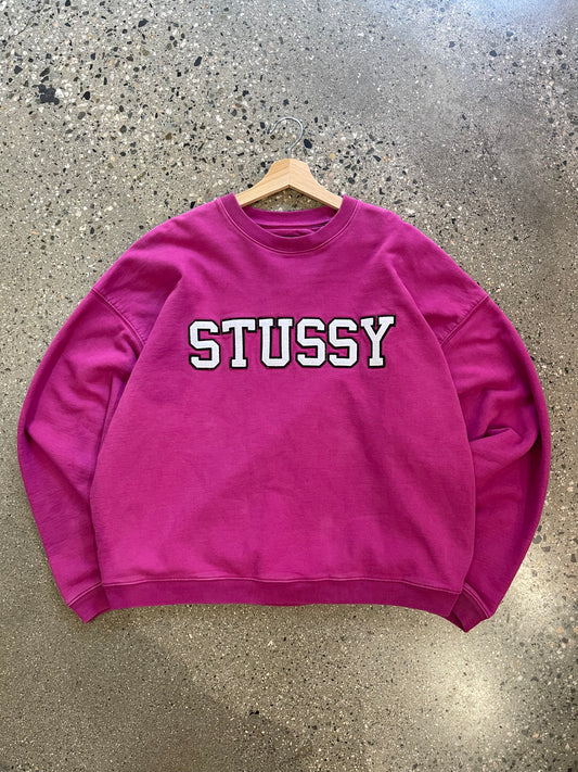 Stussy Magenta Crewneck