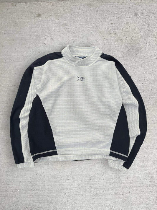 (S/M) Vintage Arc’teryx Mid Logo Thermal Pullover