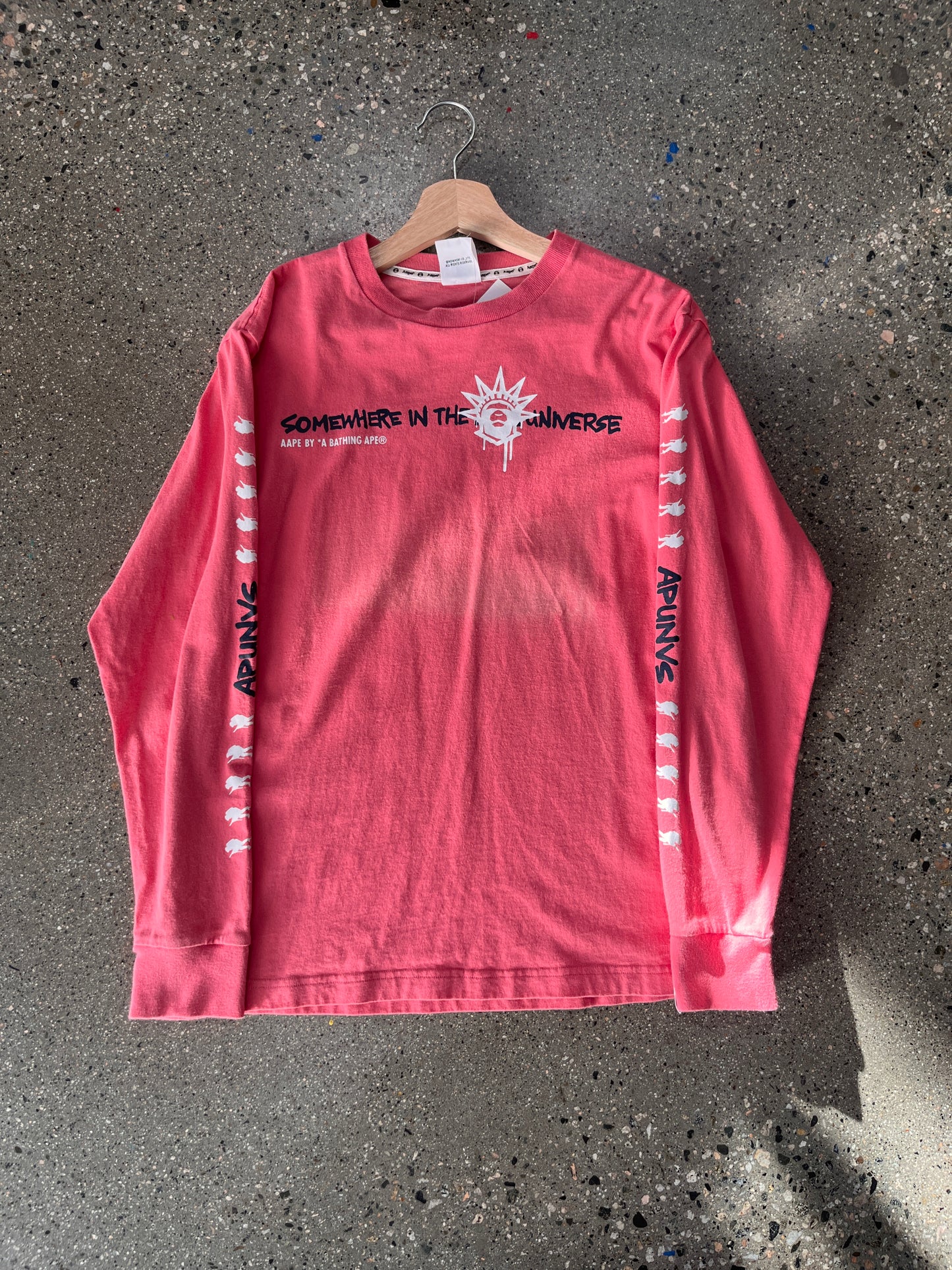 (M) Pink AAPE LS