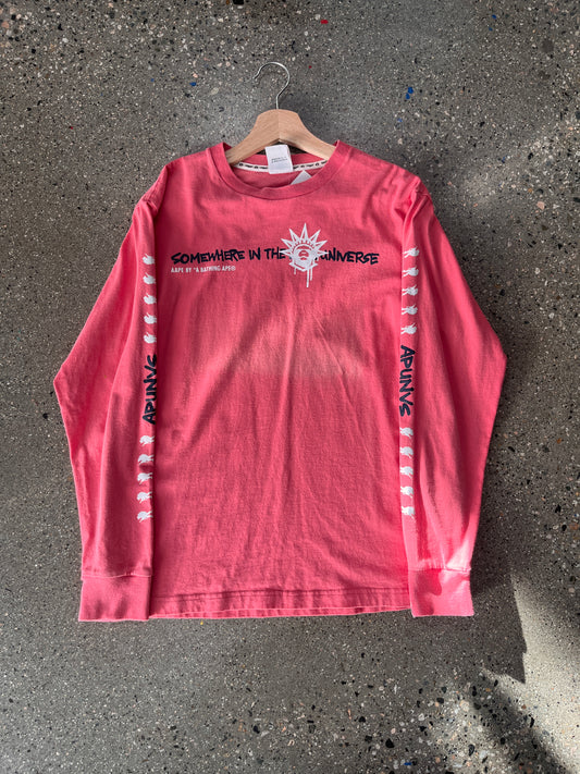 (M) Pink AAPE LS