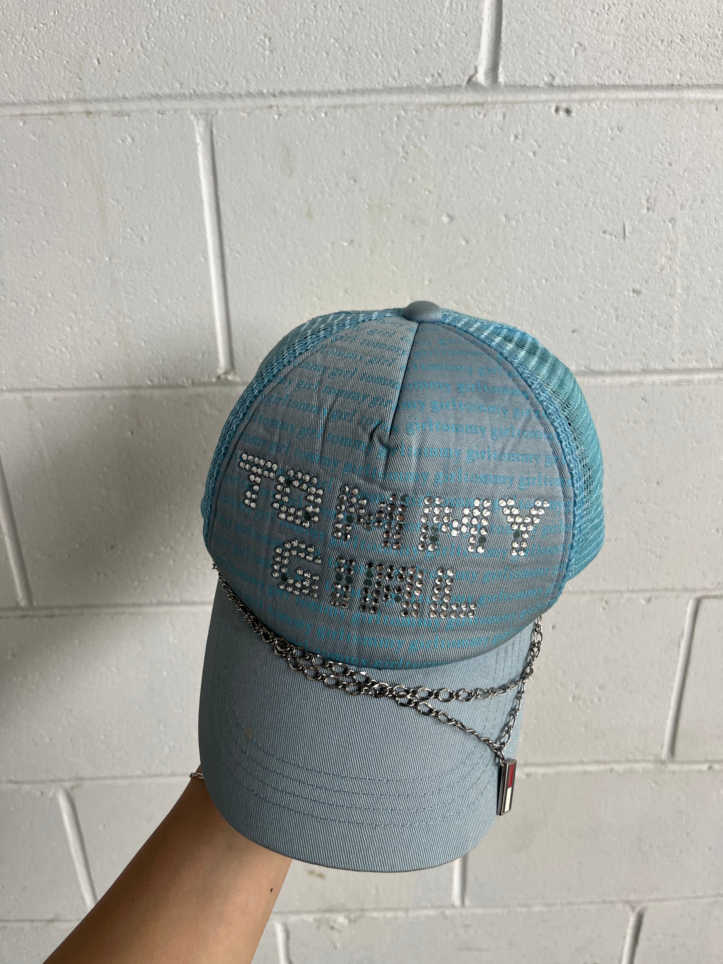 (OSFA) Vintage Tommy Girl Trucker Cap