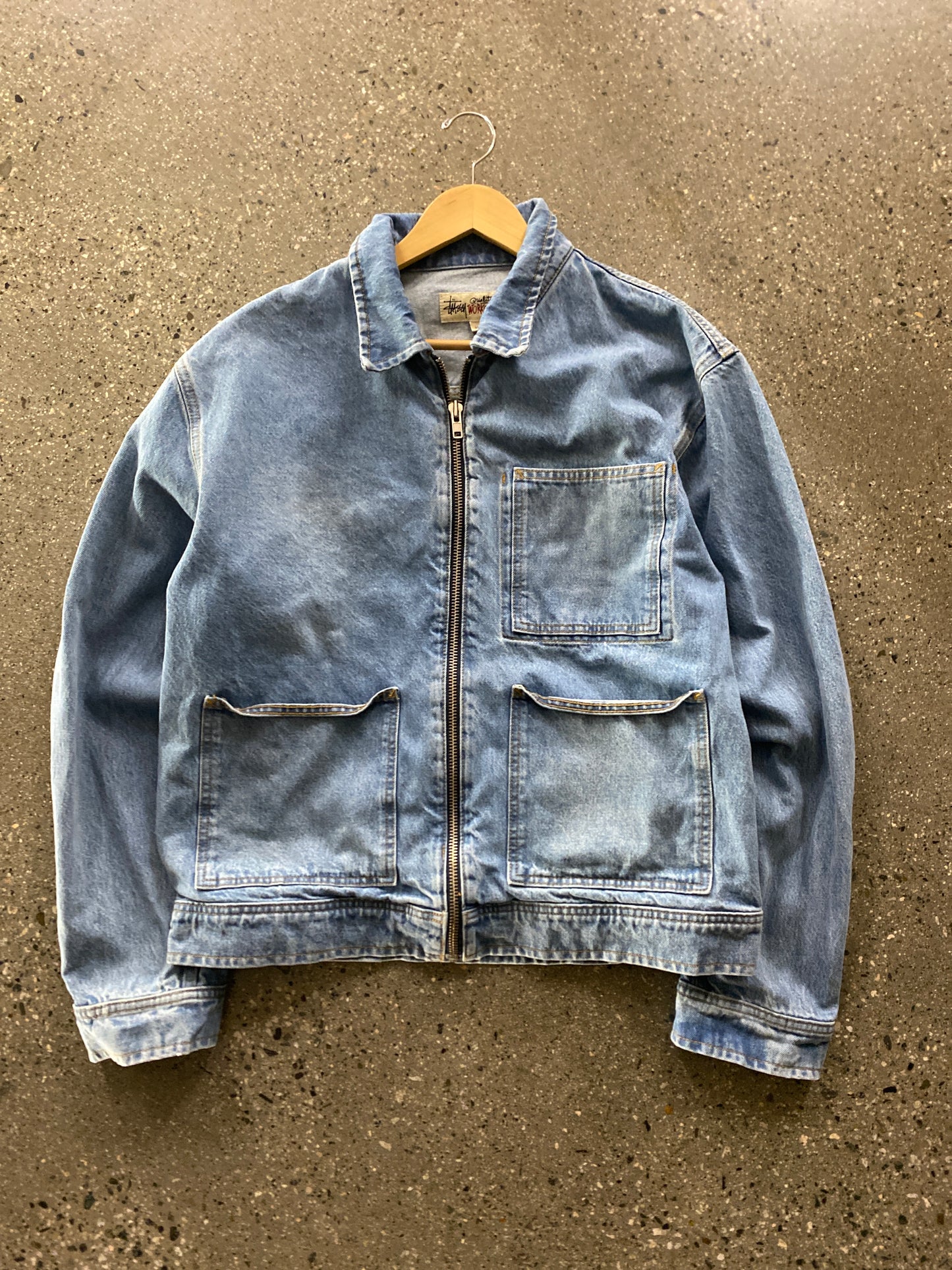 (XL) Stussy Blue Workwear Jacket