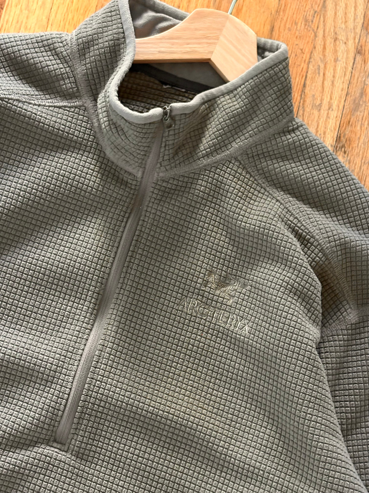 (Men’s L-XL) Arc’teryx Waffle Polartec 1/2 Zip Olive