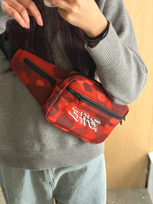 (OS) Bape Camo Waist Bag ( Comes with Dust Bag)