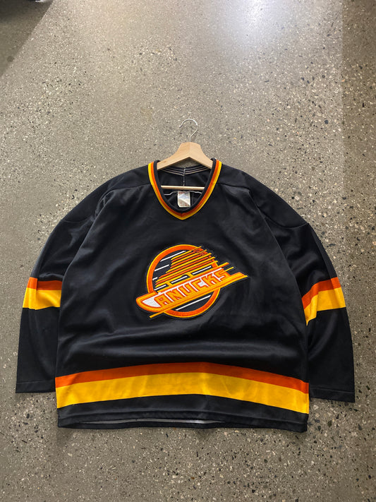 (L/XL)1990s Canucks Flying Skate Jersey CCM